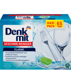 Таблетки для посудомойки- Denkmit 65шт Германия